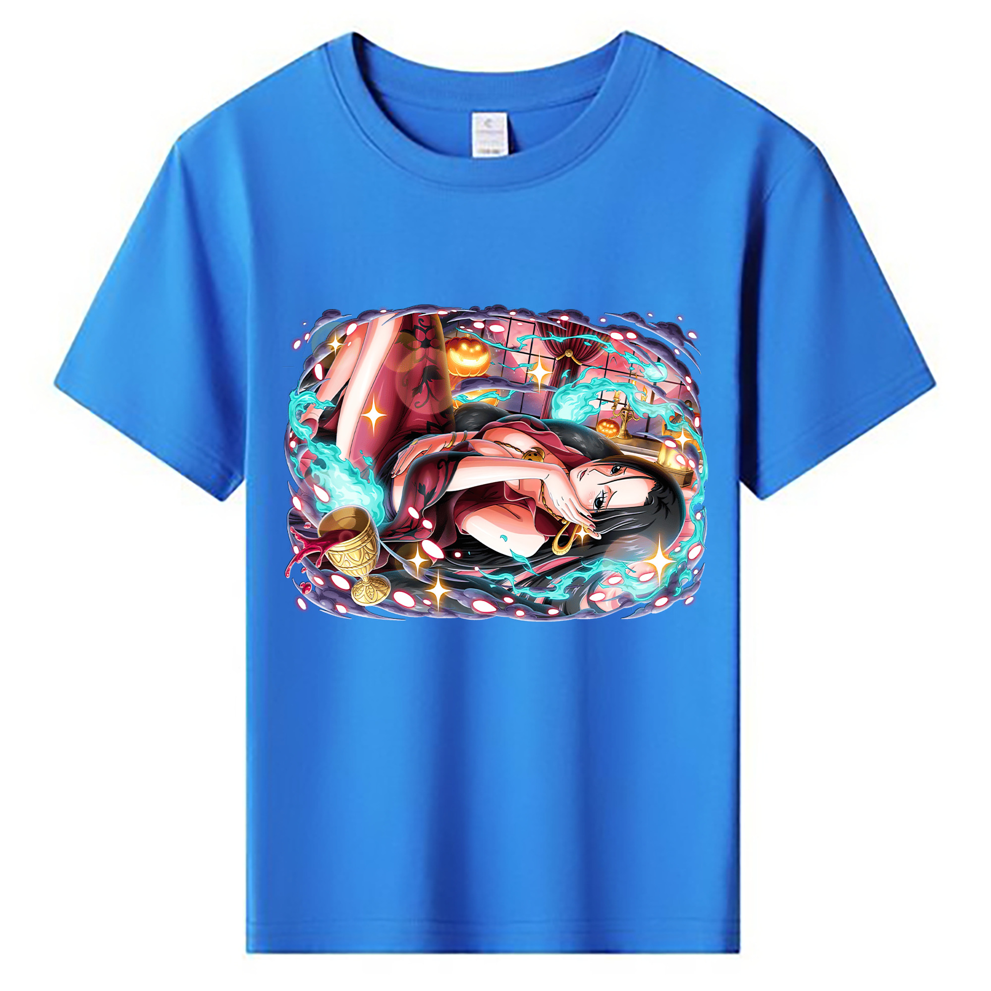 ワンピース ボア・ハンコック ONE PIECE Boa·Hancock 綿100％キッズTシャツ（フロントプリント）